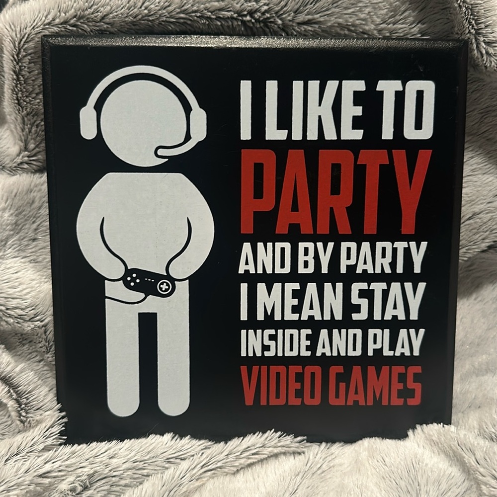 Gamer Decor Sign